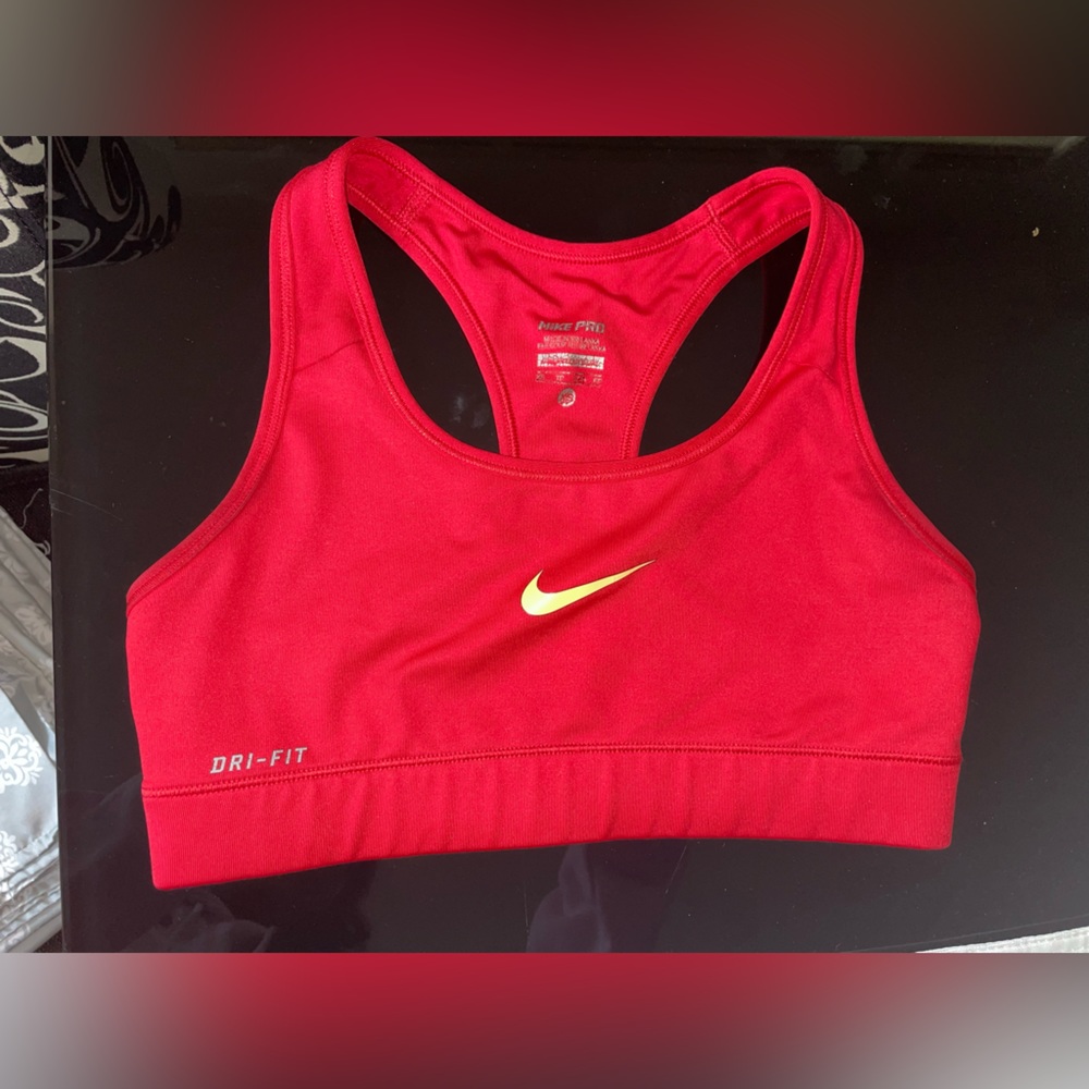 Nike Sports Bra Red Orange XS